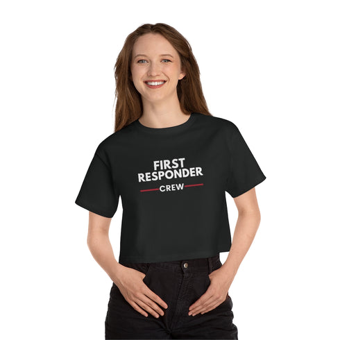 First Responder Crew Cropped T-Shirt by Champion