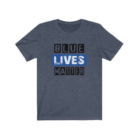 Blue Lives Matter - Short Sleeved Tee