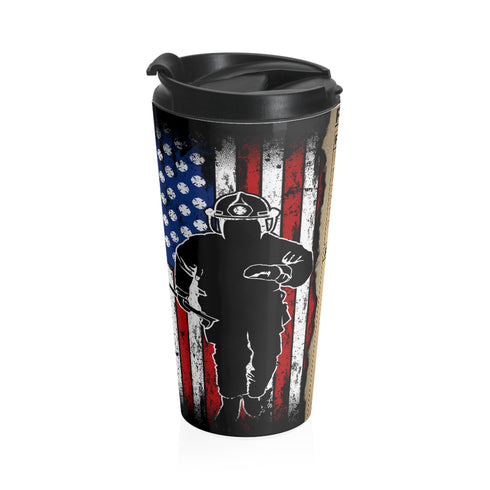 Firefighter Stainless Steel Travel Mug