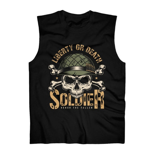 Honor The Fallen Military Cotton Sleeveless Tank