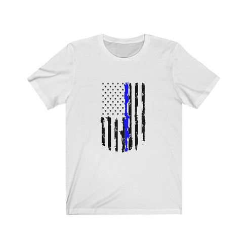 Thin Blue Line Flag - Short Sleeve Tee