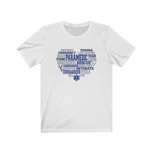 Paramedic's Heart - Short Sleeved Tee