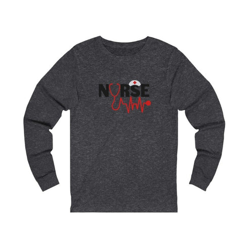 Nurse Heartbeat Long Sleeve Tee
