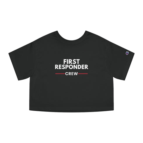 First Responder Crew Cropped T-Shirt by Champion