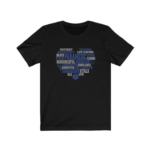 Paramedic's Heart - Short Sleeved Tee