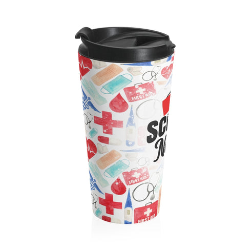 School Nurse Stainless Steel Travel Mug