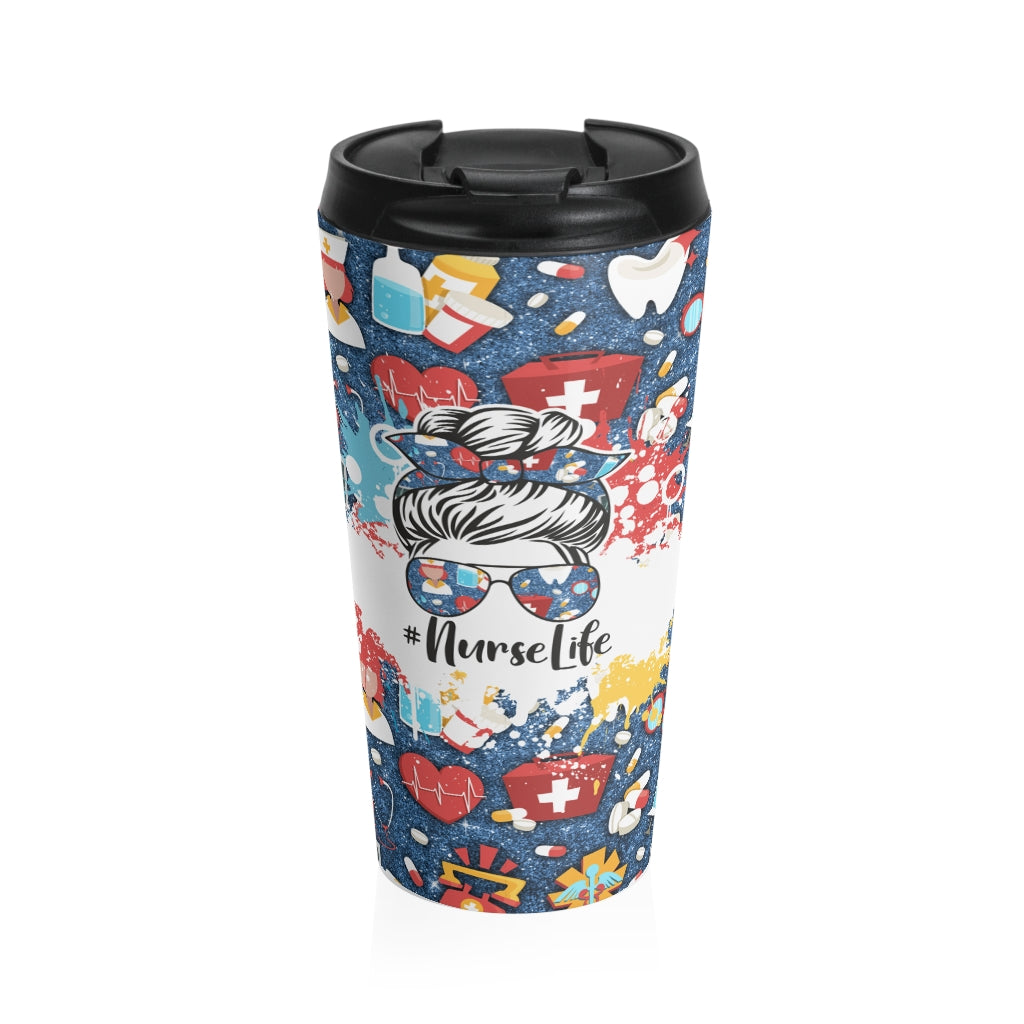 Nurse Life Travel Mug With Lid 10 Oz Travel Mug With Handle and Lid Travel  Coffee Mug Nurse Coffee Mug Nurse Life 