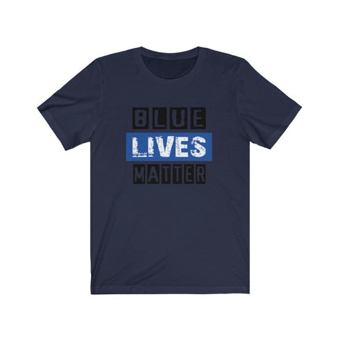 Blue Lives Matter - Short Sleeved Tee