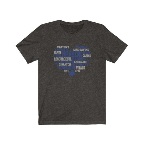 Paramedic's Heart - Short Sleeved Tee