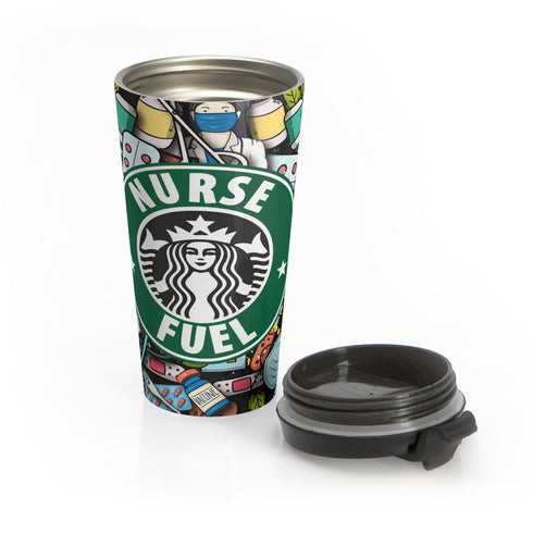 Nurse Fuel Stainless Steel Travel Mug