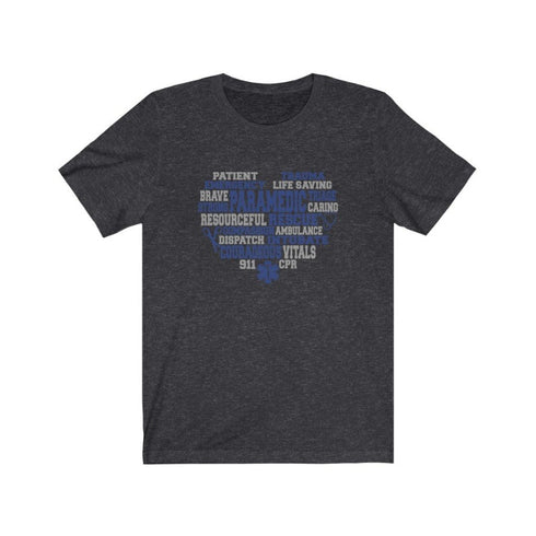 Paramedic's Heart - Short Sleeved Tee