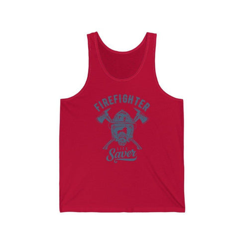 Firefighter Lifesaver Unisex Jersey Tank