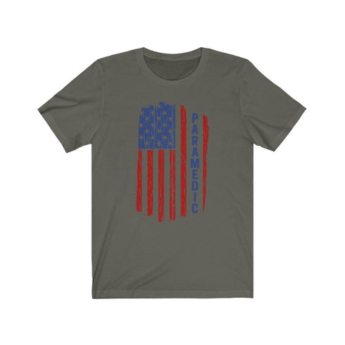 Paramedic Flag - Short Sleeved Tee