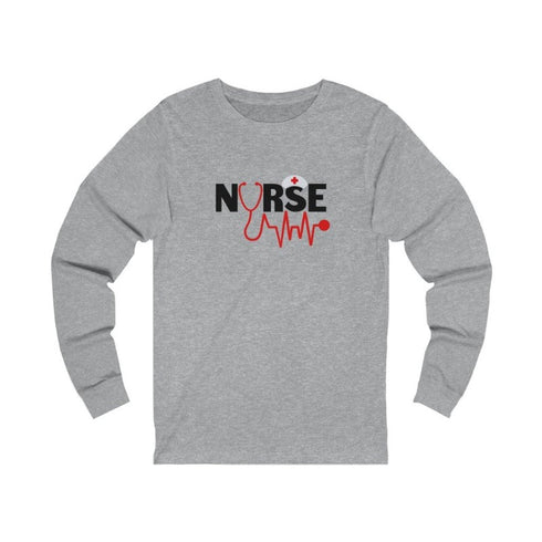 Nurse Heartbeat Long Sleeve Tee