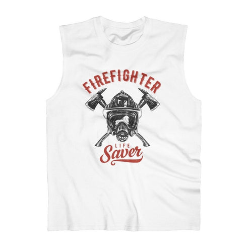 Firefighter Lifesaver Ultra Cotton Sleeveless Tank