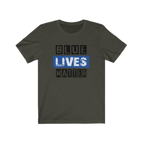 Blue Lives Matter - Short Sleeved Tee