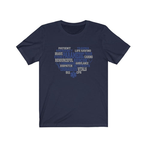 Paramedic's Heart - Short Sleeved Tee