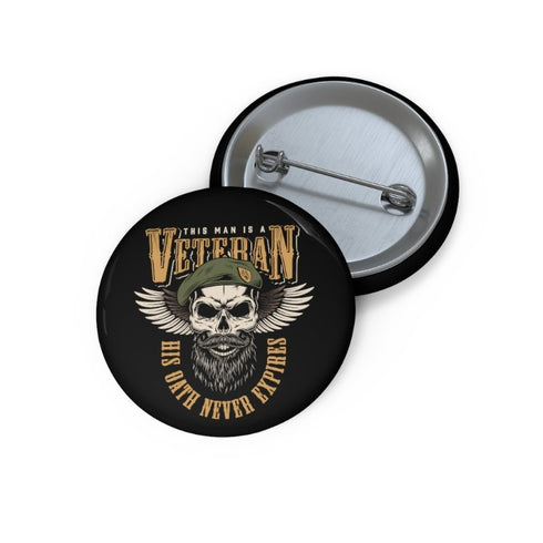 Veteran's Pin Buttons