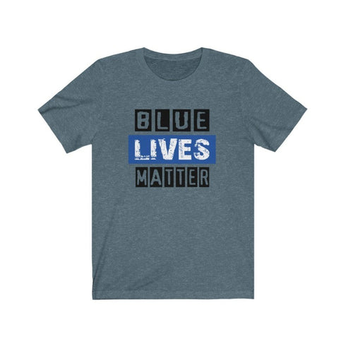 Blue Lives Matter - Short Sleeved Tee