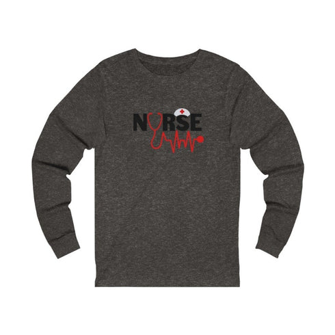 Nurse Heartbeat Long Sleeve Tee