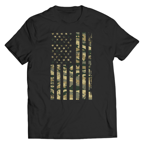 Camo Flag Military T-Shirt